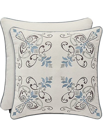 J. Queen New York Giovanni Embroidered Square Pillow