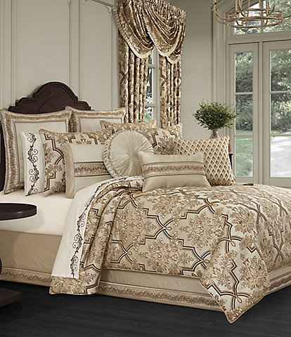 J. Queen New York Gold Cost Oversized Woven Damask Comforter Set