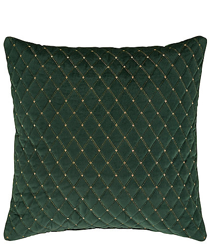 J. Queen New York Grandeur Embroideded Velvet Square Pillow