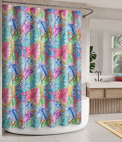 J. Queen New York Hanalei Hawaiian-Inspired Shower Curtain