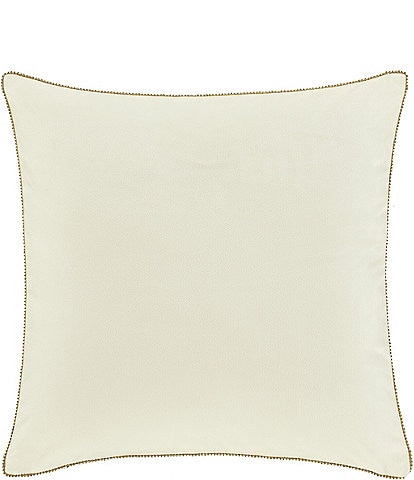 J. Queen New York Holiday Collection Noelle Embellished Glistening Rhinestones Edge 18" Square Pillow