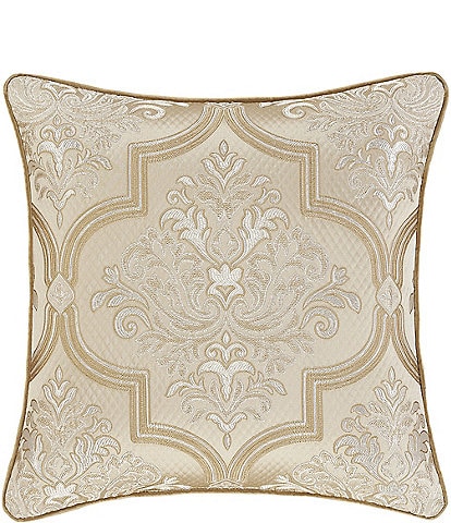J. Queen New York Inspired Sezanne Grand Scale Damask 20-inch Reversible Square Decorative Pillow