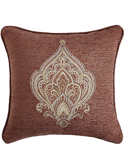 J. Queen New York Lupita Damask Embroidered Square Decorative Pillow