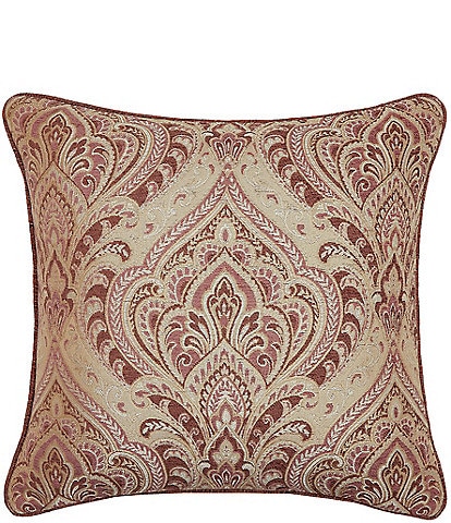 J. Queen New York Lupita Woven Damask Reversible Square Decorative Throw Pillow