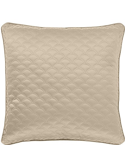 J. Queen New York Lyndon Foulard Satin Quilted Square Pillow