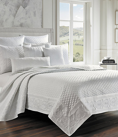 J. Queen New York Embroidered Lyndon Quilted Coverlet
