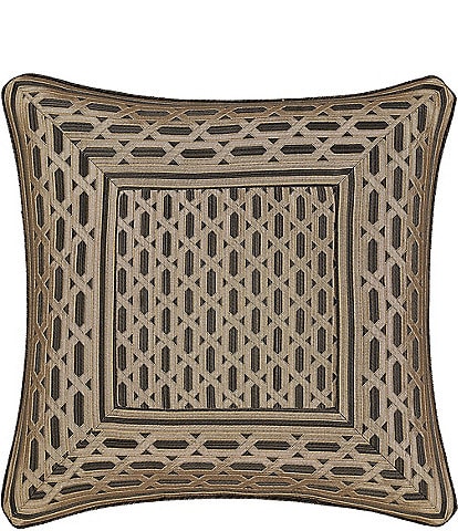J. Queen New York Metropolitan Woven Geometric Design Reversible Square Pillow