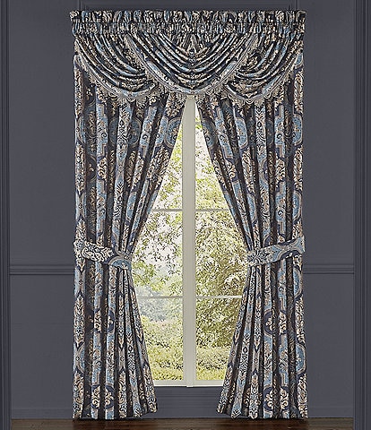 J. Queen New York Middlebury Damask Lined Window Treatments