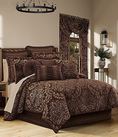 J. Queen New York Monterey Elegant Jacquard Damask Comforter Set