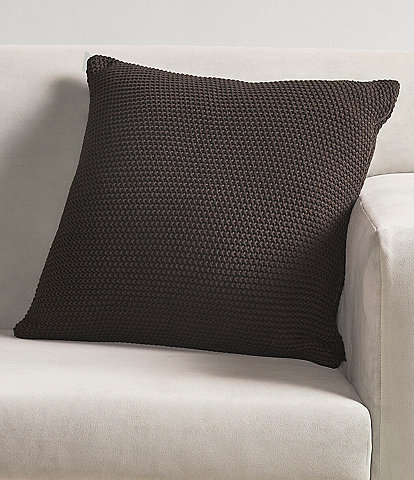 J. Queen New York Nautical Knit Cotton 20" Square Decorative Throw Pillow Cover
