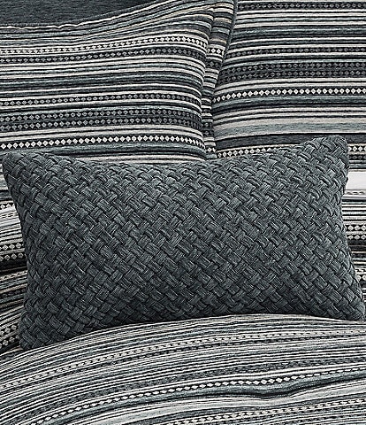 J. Queen New York Parallel Braided Textured Boudoir Decorative Throw Pillow