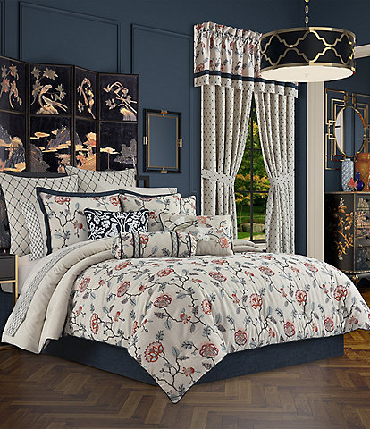 J. Queen New York Parkview Floral Embroidered Comforter Set