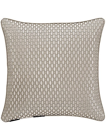 J. Queen New York Regina Grand-Scale Woven Damask Reversible Square Pillow