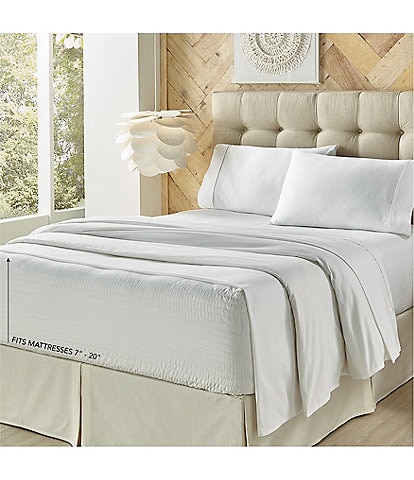 J. Queen New York Royal Fit 500-Thread Count Adjustable Bed Split Sheet Set