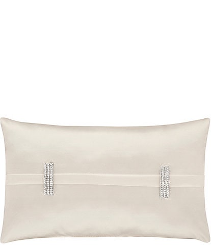 J. Queen New York Satinique Rhinestone Band Detailing Boudoir Pillow
