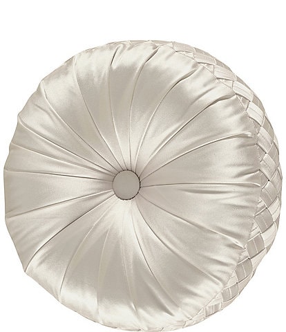 J. Queen New York Satinique Tufted Round Pillow