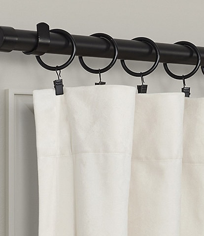 J. Queen New York Stanton Polished Iron Window Curtain Clip Rings
