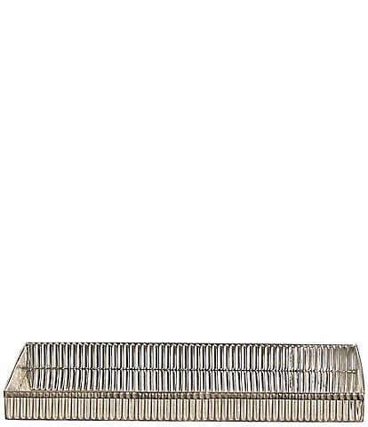 J. Queen New York Tanna Collection Stainless Steel Vanity Tray