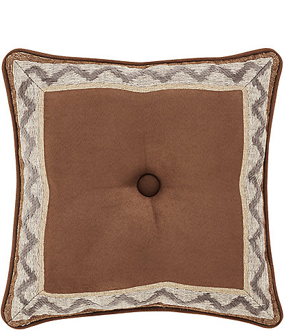 J. Queen New York Timber Bordered Square Pillow