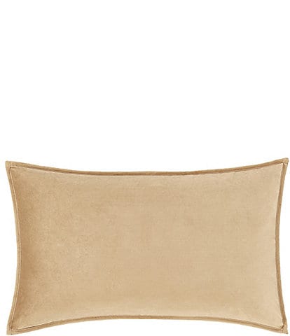 J. Queen New York Townsend Lumbar Plush Velvet Decorative Throw Pillow Cover
