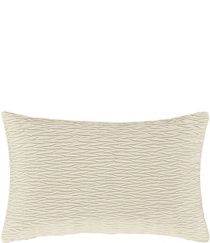 J. Queen New York Townsend Ripple Pleated Lumbar Pillow Cover