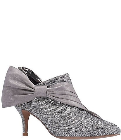 J. Renee Elettra Rhinestone Satin Side Bow Shooties