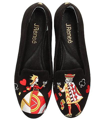 J. Renee Fullhouse King and Queen Embroidered Loafer Flats