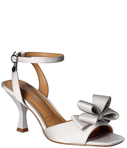 J. Renee Nishia Satin Bow Detail Ankle Strap Dress Sandals