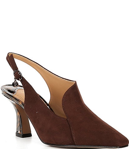 J. Renee Prissy Tortoise Print Slingback Shooties