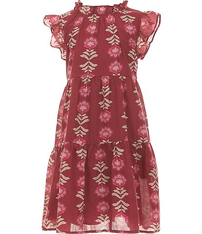J.Marie Big Girls Athena Flutter Sleeve Dress