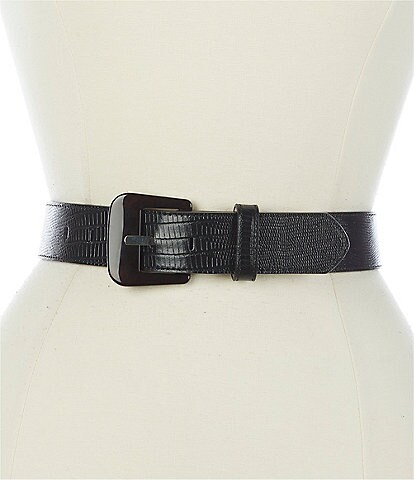 J.McLaughlin Catriona Embossed Textured Leather Belt