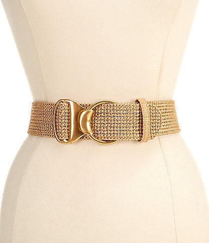 J.McLaughlin Isobel Grasscloth Gold Hardware Belt