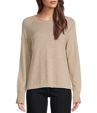 J.McLaughlin Zo Cashmere Crew Neck Long Sleeve Sweater