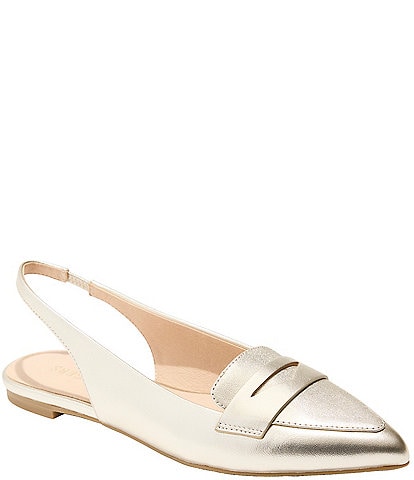 Jack Rogers Pennie SlingBack Ballet Leather Flats