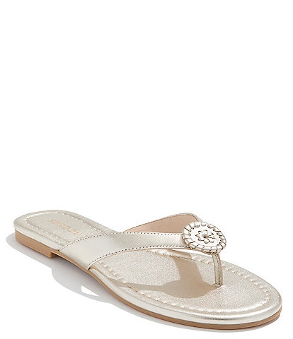 Jack Rogers Roxy Leather Flip Flops
