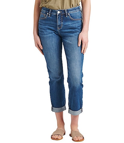Jag Jeans Carter Straight Leg Girlfriend Cropped Jeans