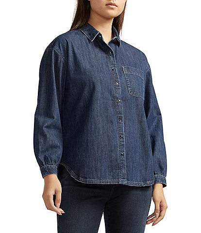 Jag Jeans Collette Relaxed Button Down Patch Pocket Shirt