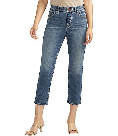 Jag Jeans Valentina Mid Rise Straight Leg Cropped Jean