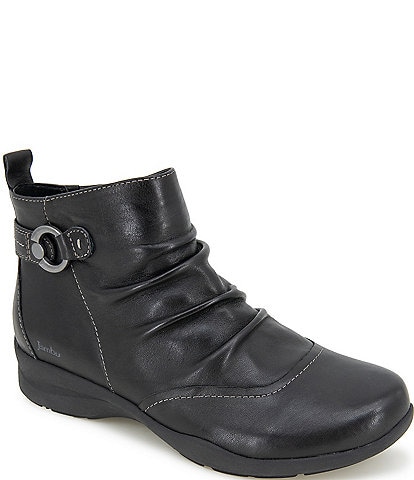 Jambu Angie Leather Scrunch Booties