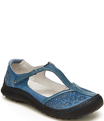 Jambu Creek Suede T-Strap Flat Shoes