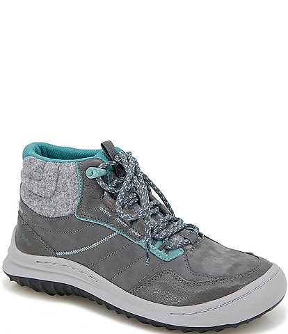 Jambu Evie Water Resistant Leather Combo Sneaker Booties