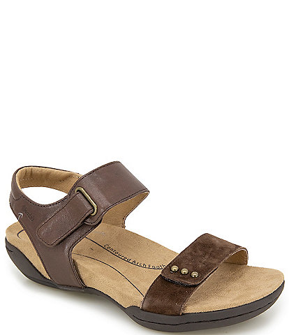 Jambu Morgan Leather and Suede Sandals