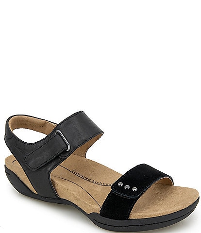 Jambu Morgan Leather and Suede Sandals