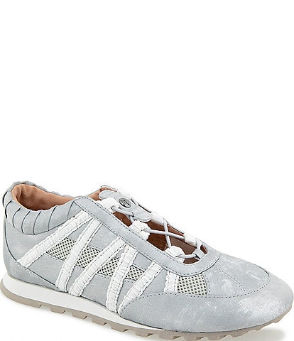 Jambu Women's Nadia Metallic Shimmer Leather Bungee Lace Sneakers