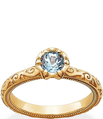 James Avery 14K Gold Cherished Birthstone Band Ring
