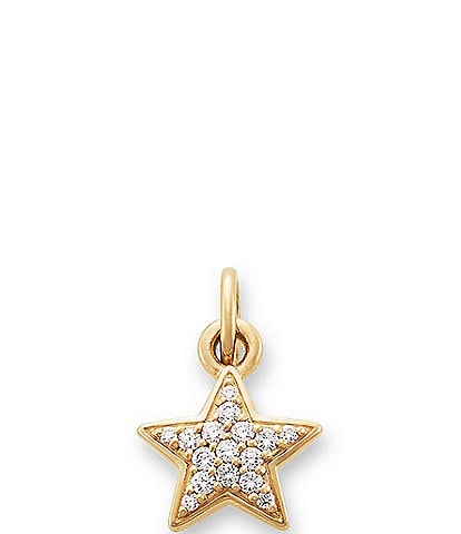 James Avery 14K Gold Diamond Pave Star Pendant