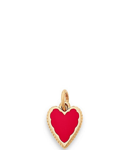 James Avery 14K Gold Enamel Red Small Heart Charm