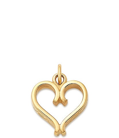 James Avery 14k Gold Forever and Always Heart Charm