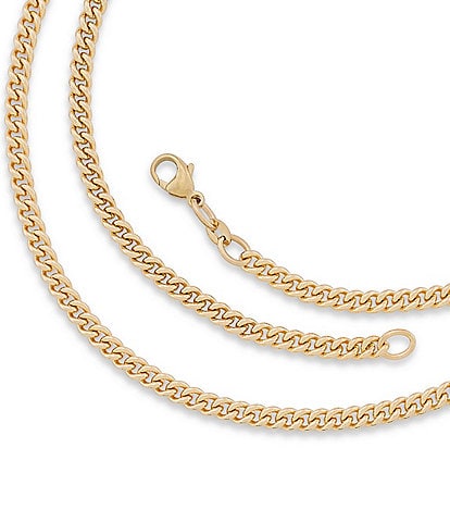 James Avery 14K Gold Heavy Curb Chain Necklace