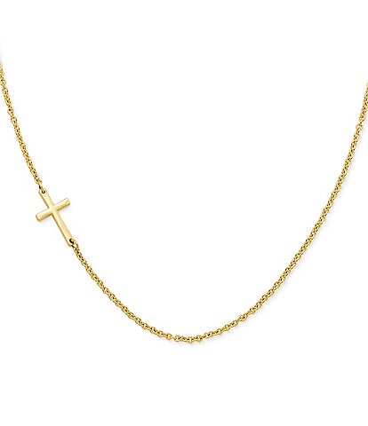 James Avery 14K Gold Horizon Cross Necklace
